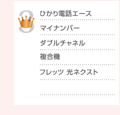 ひかり電話エース／マイナンバー／ダブルチャネル／複合機／フレッツ 光ネクスト