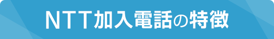NTT加入電話の特徴